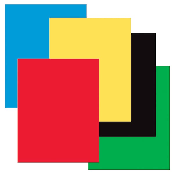 UCreate Premium Coated Poster Board, 5 Colors, 22" x 28", PK25, Recommended Grade: K+